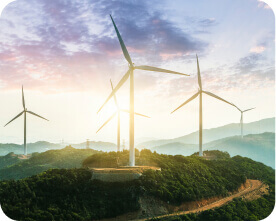 wind mills creating energy