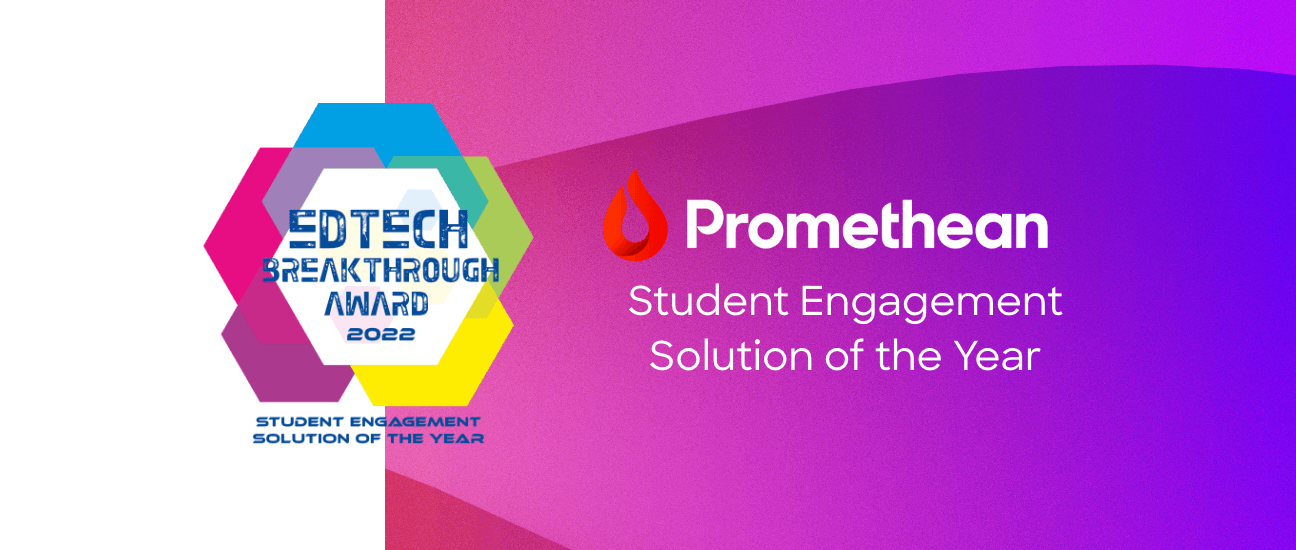 Promethean ActivPanel uitgeroepen tot “Student Engagement Solution of the Year” door de EdTech Breakthrough Awards