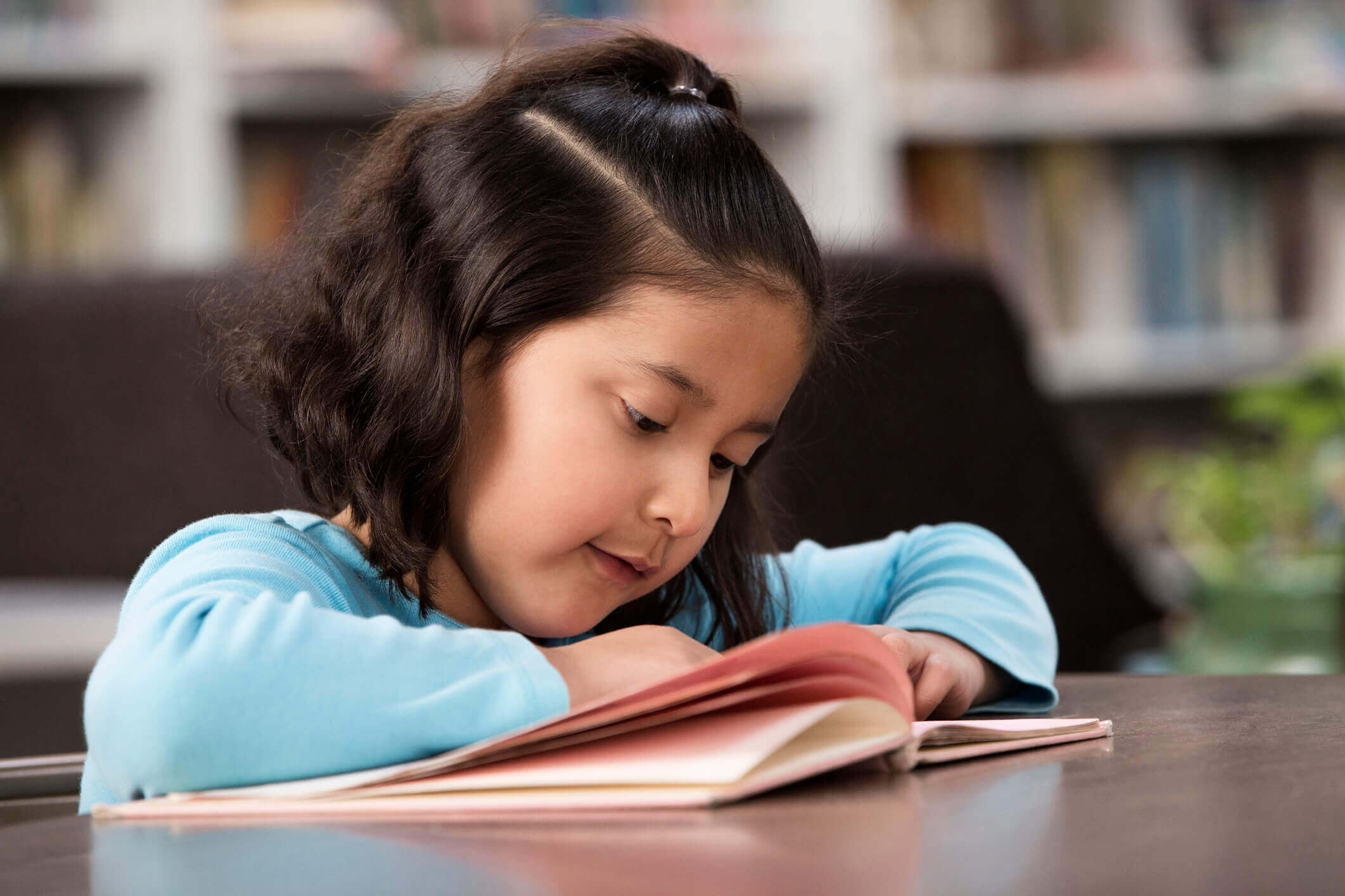 student reading in the classroom - reading and writing learning style