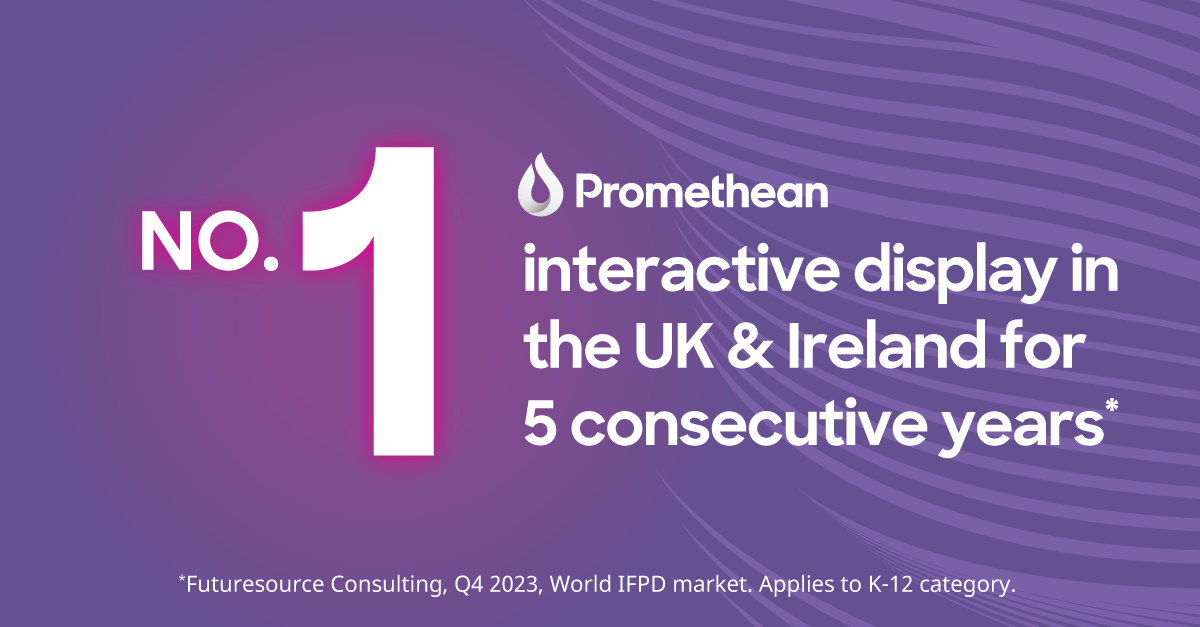 Promethean marks five years of market leadership in the UK and Ireland