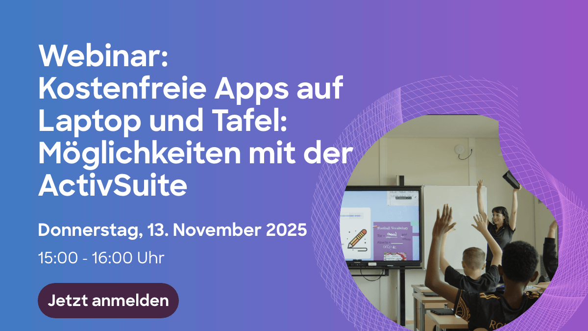 Webinareinladung zum 13.11.2025 15Uhr Titel: Kostenfreie Apps auf Laptop und tafel